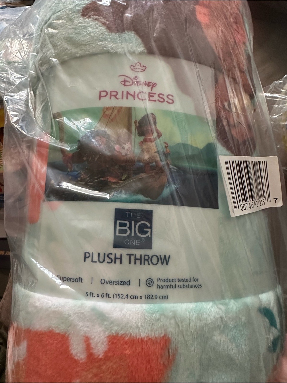 Disney Princess Moana Plush Throw Blanket - Multicolor